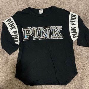 Quarter sleeve Victoria’s Secret Pink shirt. Excellent condition.
